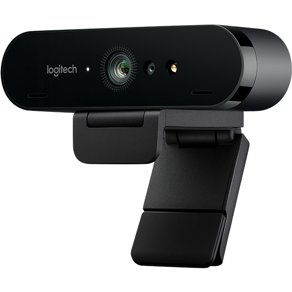 Веб камера Logitech BRIO 4K Pro, Ultra HD, 4096x2160, 90-30fps, RightLight 3, HDR, 90°, 5x Zoom, 2xMicrophone, USB 3.0, Black