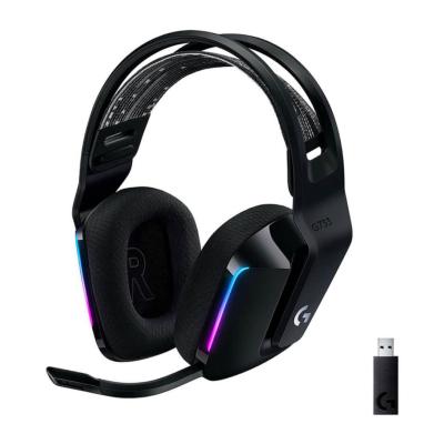 Наушники беспроводные Logitech G733 LightSpeed, накладные, съемный микрофон, RGB подсветка, DTS Headphone:X 2.0, Virtual 7.1 Audio, USB Type-C, Black