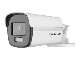 HD-TVI camera HIKVISION DS-2CE12KF0T-FS(2.8mm) цилиндр, уличн 5MP, LED 40M ColorVu, MIC, METAL
