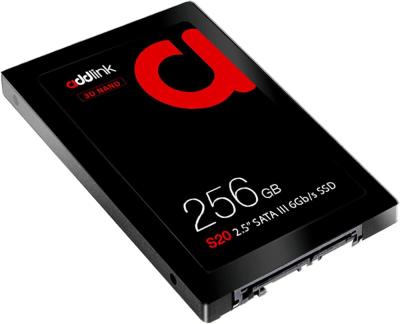 Addlink S20 256GB 2.5" 3D NAND SATAIII 6Gb/s R/W Speed up to 510/400 MB/s, Made in Taiwan [ad256GBS20S3S]