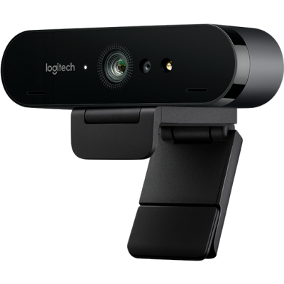 Веб камера Logitech BRIO 4K Pro, Ultra HD, 4096x2160, 90-30fps, RightLight 3, HDR, 90°, 5x Zoom, 2xMicrophone, USB 3.0, Black