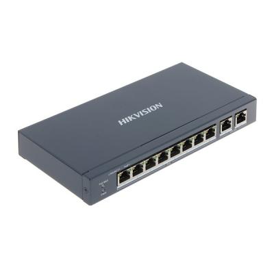 HUB Switch HIKVISION DS-3E0310P-E/M(STD)8x10/100Mbps PoE,2x1000Mbpc,PoE budget:60W Metal