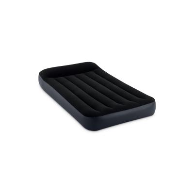 Матрас надувной Dura-Beam Pillow Rest Classic Airbed (Twin) 191 х 99 х 25 см, INTEX, 64141, Винил, Флокированый верх, Встроенная подушка, Технология Fiber-Tech, Чёрный, Цветная коробка