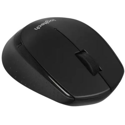Мышь Logitech M330 Silent Plus, 3 Buttons, 1000dpi, беспроводная, Black