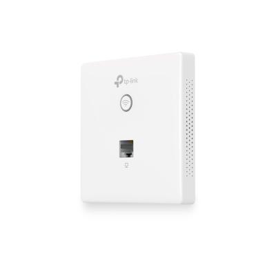 Wi-Fi точка доступа, TP-Link, EAP115-Wall, Настенная, 802.11n/g/b, N300, 2 порта Ethernet 10/100 Мбит/с, PoE (IEEE 802.3af), 2 встроенные всенаправленные антенны