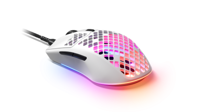 SteelSeries Aerox 3 Snow Gaming Mouse, 8500cpi 6 button,USB,WHITE