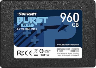 SSD PATRIOT BURST ELITE 960GB 3D NAND SATAIII 450/320MB