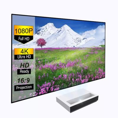 Экран, Deluxe, FJ1-120H 4K, в узкой раме, 4K silver screen, настенный, рабочая поверхность 265х 149, 120"16:9, чёрный