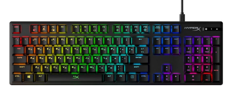 HyperX Alloy Origins Blue 4P5P0AX#ACB (HX-KB6BLX-RU) Mechanical Gaming Keyboard,RGB, RU