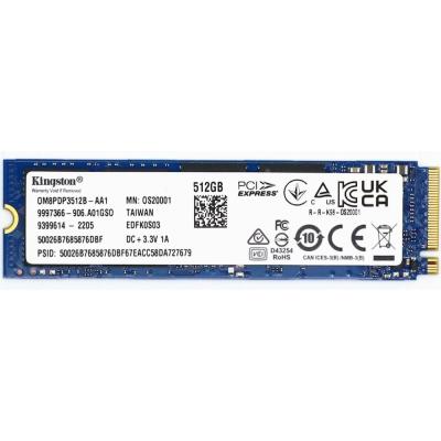 Твердотельный накопитель SSD 512GB Kingston OM8PDP3512B M.2 2280 PCIe 3.0 x4 NVMe 1.3, OEM