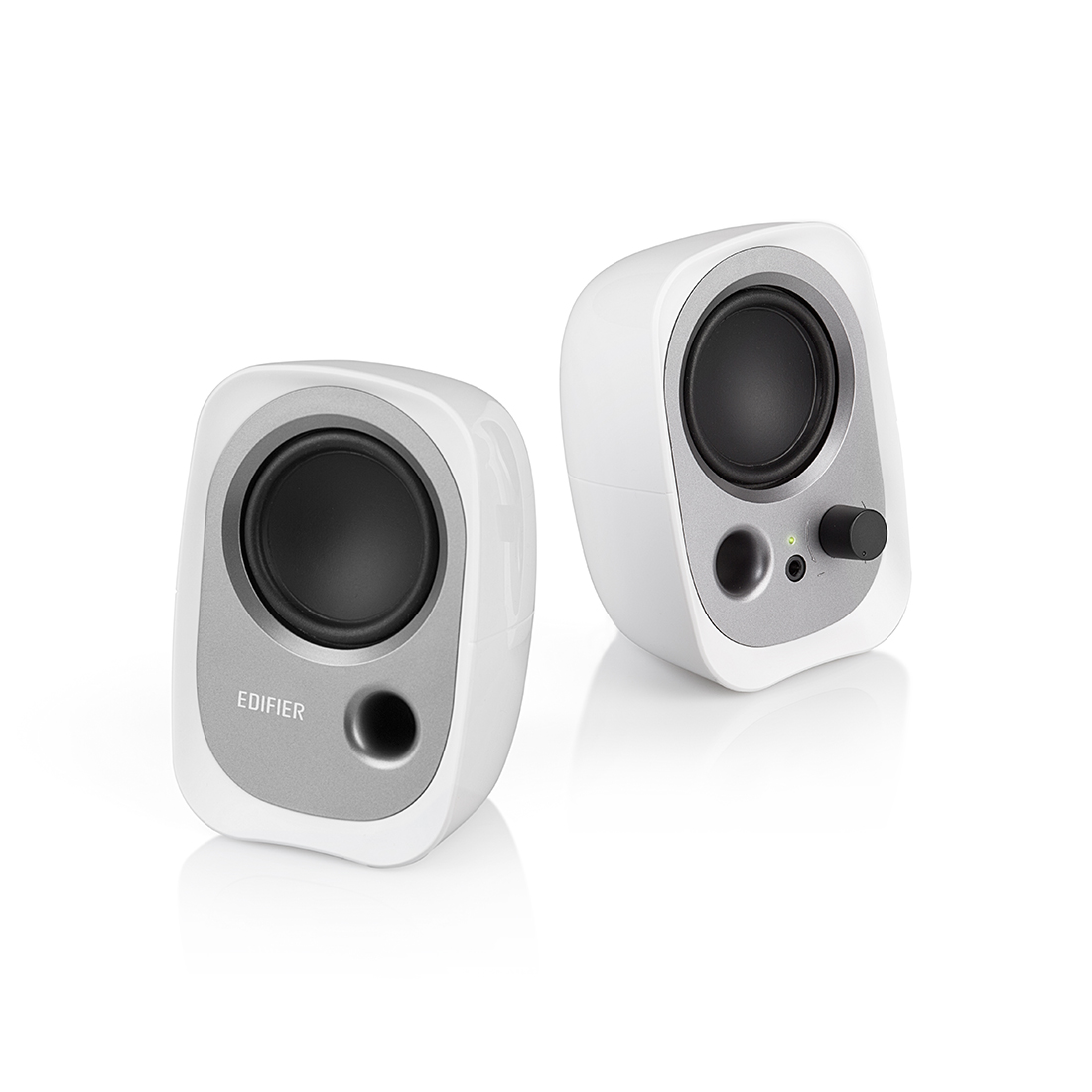 Колонки, Edifier, R12U, 2.0, 4Вт (2Вт*2), USB (питание), AUX, 78 х 81 х 119мм, Пластик, Белый Колонки, Edifier, R12U, 2.0, 4Вт (2Вт*2), USB (питание), AUX, 78 х 81 х 119мм, Пластик, Белый