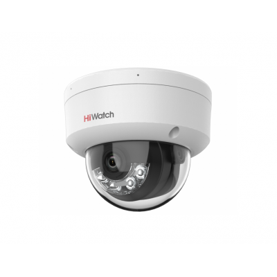 IP camera HIWATCH DS-I852M(2.8mm) купольная,антиванд 8MP,IR/LED 30M,MIC,MicroSD