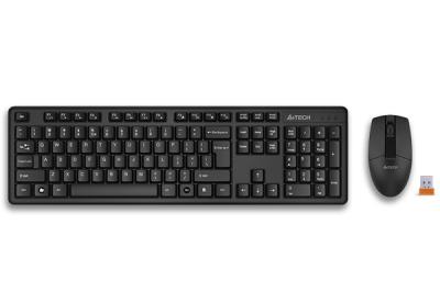A4TECH 3330N (GK-3+G3-330N) V-TRACK WIRELESS KEYBOARD+MOUSE SET USB BLACK US+RUSSIAN