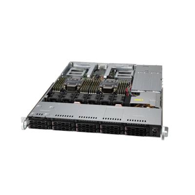 Серверная платформа, SUPERMICRO, SYS-120C-TN10R, 1U, 2xLGA 4189, 16xDDR4, 10x2.5" Hot-swap, 2x860W, Black
