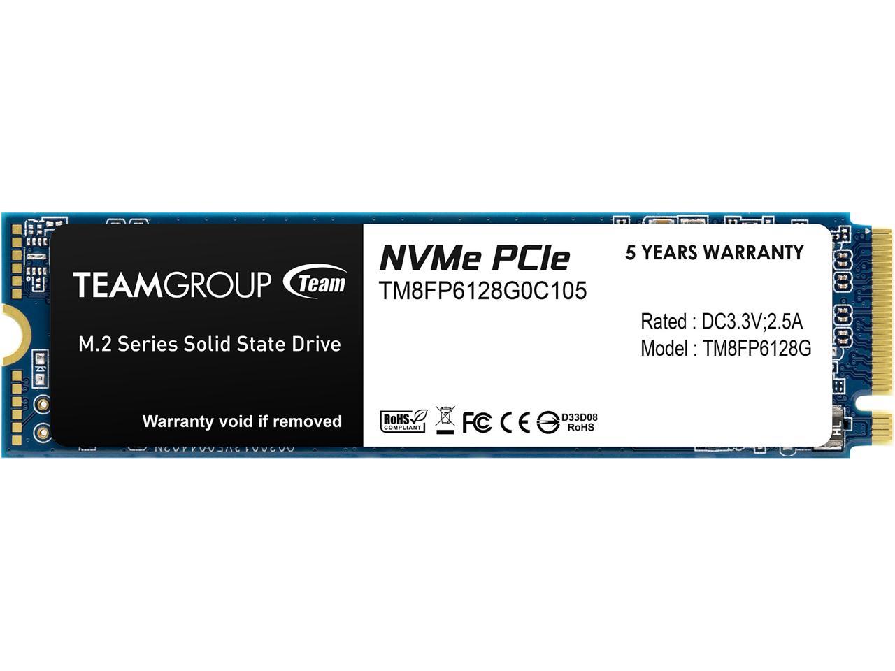 SSD M.2 TEAM GROUP-128GB MS33 (1500/500MB/s) NVM Express/PCIe Gen3.0 SATA-3