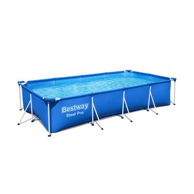 Каркасный бассейн Steel Pro 400 х 211 х 81 см, BESTWAY, 56405, Винил, 5700 л., Стальной каркас, Синий, Цветная коробка