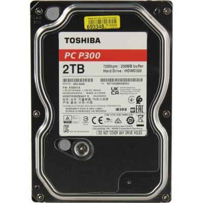 Toshiba 2TB 7200rpm 256MB P300 SATA3 BULK HDWD320UZSVA