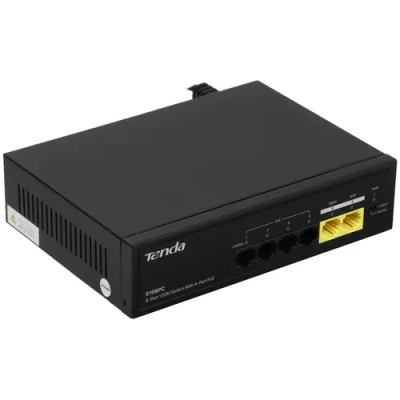 HUB Switch Tenda S106PC 4-port PoE 10/100Mbps + 2-port 10/100Mbps PoE budget:55W