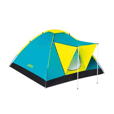 Палатка туристическая Pavillo Cool Ground 3 210 х 210 х 130 см, BESTWAY, 68088, Верх - винил PE190T с покрытием PU600mm. Пол - винил PE 110 г/м, 3х-местная, Вес -2.77 кг., Сетчатый тентованный вход, Зеленая, Сумка для переноски