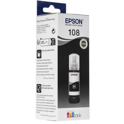 Картридж Epson C13T09C14A 108 EcoTank для L8050/18050 чёрный