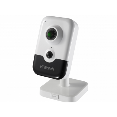 IP camera HIWATCH DS-I214(C)(2.8mm) кубическая 2MP,IR 10M,PoE,microSD,MIC-SPEAK,PIR