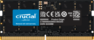 SODIMM DDR5 16GB PC5-38400 (4800MHz) 1.1V, CL40, CRUCIAL [CT16G48C40S5]