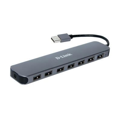 Концентратор USB, D-Link, DUB-H7/E1A, 7 портов USB 2.0 (1 порт с поддержкой режима быстрой зарядки)