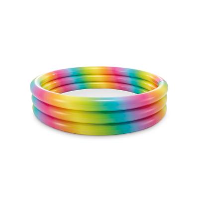 Детский надувной бассейн Rainbow Ombre 168 х 38 см, INTEX, 58449NP, Винил, 581л., 2+, Радужный, Цветная коробка