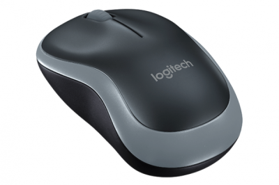Мышь Logitech M185, 3 Buttons, 1000dpi, беспроводная, Grey