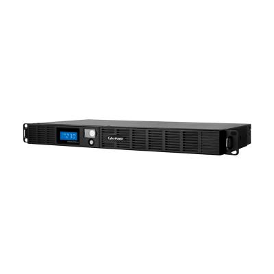 Источник бесперебойного питания, CyberPower, OR600ELCDRM1U/OR600ERM1U-RU, Мощность 600ВА/360Вт, OR-серия, Линейно-интерактивный, Стоечный 1U, ЖК/Tel.line/Smart, Диапазон работы AVR:160-263В, Бат.1 шт., Вых: 6xIEC C13, Чёрный
