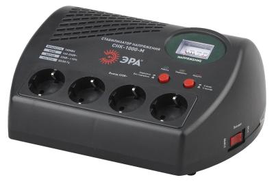 Стабилизатор напряжения компактный ЭРА СНК-1000Ц 160-260В/220В, 1000ВА