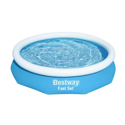 Семейный надувной бассейн Fast Set 305 х 66 см, BESTWAY, 57456, Винил, 3200 л., Голубой, Цветная коробка