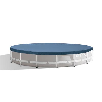 Тент для каркасных бассейнов диаметром 457 см, INTEX, 28032, Винил PVC, Тёмно-синий, Цветная коробка