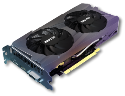 VGA Card INNO3D GeForce RTX 3050 TWIN X2 8GB GDDR6 128bit 2xFan 3DP+HDMI (N30502-08D6)