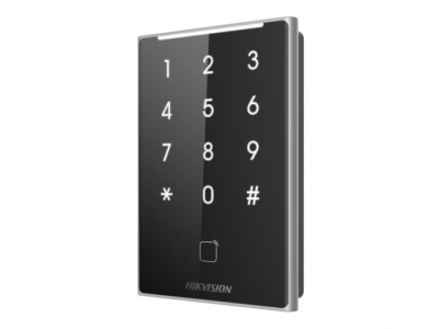 Считыватель с сенсорной клавиатурой HIKVISION DS-K1109DKB(STD)Mifare,Bluetooth,пластик, IP65