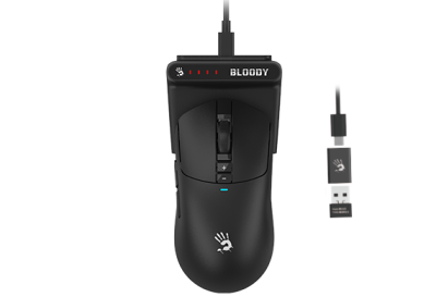 A4TECH BLOODY R73 ULTRA WAVELINK DUAL WIRELESS 20000CPI GAMING MOUSE 2.4GHz / USB PYRO BLAZE