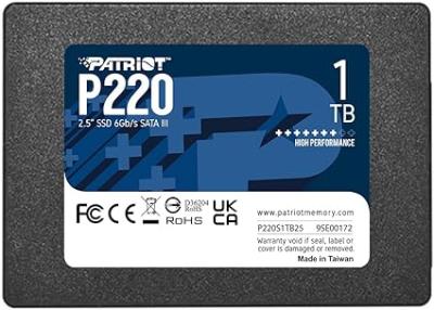 SSD PATRIOT P220 2TB 3D NAND SATAIII 550/500MB