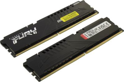 DDR5 64GB (2x32GB) PC-44800 (5600MHz) KINGSTON FURY BEAST BLACK KF556C40BBK2-64
