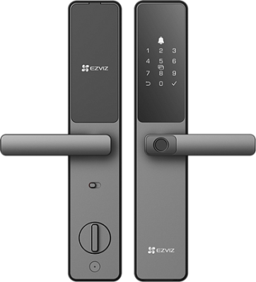 Дверной замок EZVIZ CS-DL05-R200-WBCP-GR(M) черный,правая дверь,пароль/карта/палец/ключ