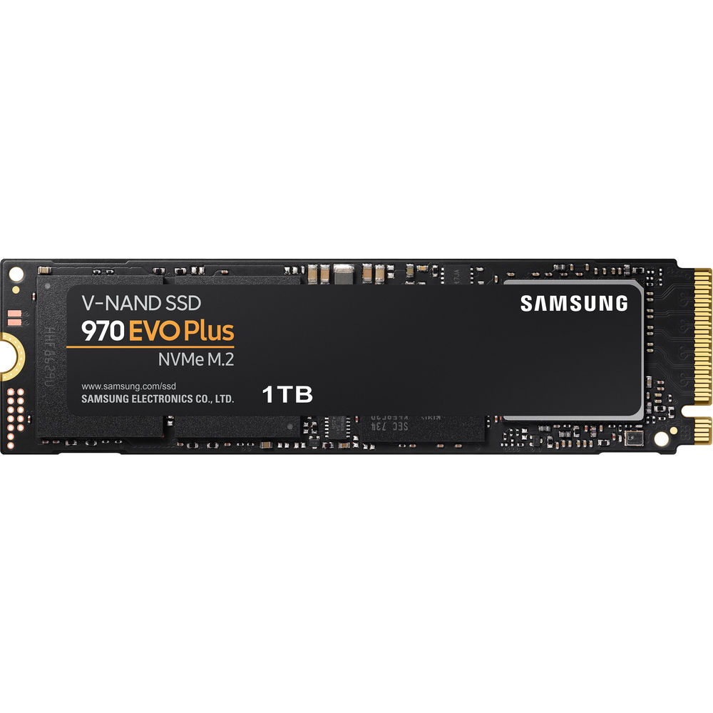 Твердотельный накопитель SSD 1TB Samsung 970 EVO Plus MZ-V7S1T0B/AM, M.2 2280 PCIe 3.0 x4 NVMe 1.3, Read/Write up to 3500/3300MB/s, Box