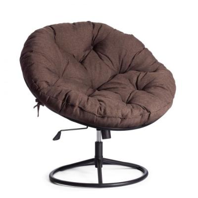 Кресло CLOUDE HOME [рогожка/металл, 97х98х90-96см, коричневый, 3М7-147]