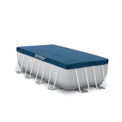 Тент для каркасных бассейнов размером 400 х 200 см, INTEX, 28037, Винил PVC, Тёмно-синий, Цветная коробка