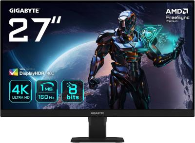 GIGABYTE 27" GS27U IPS 1ms, 10000000:1, 350 кд/м2, 3840x2160 4K, 160Hrz, 178/178 2xHDMI,DP