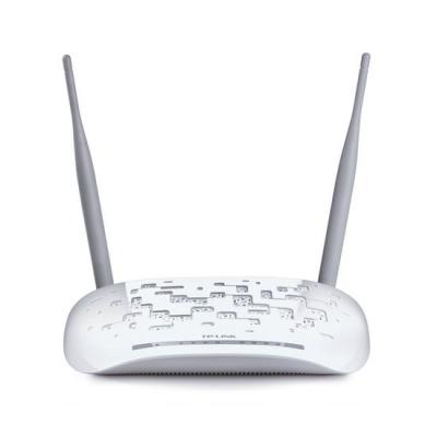 Модем, TP-Link, TD-W8961N, ADSL, Беспроводной, 300M, ADSL2+router,4 порта 10/100 Мбит/с (разъём RJ45),1 порт RJ11