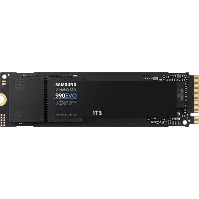 Твердотельный накопитель SSD 1TB Samsung 990 EVO MZ-V9E1T0B/AM M.2 2280 PCIe 5.0 x2 NVMe 2.0, Read/Write up to 5000/4200MB/s, Box
