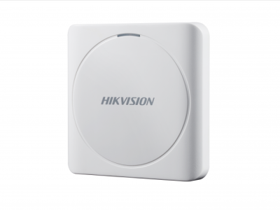 Считыватель HIKVISION DS-K1801M(STD)(STD) Mifare,пластик, IP65, белый