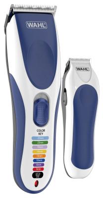 Машинка для стрижки волос WAHL COLOR PRO CORDLESS COMBO 09649-916 бело-синий