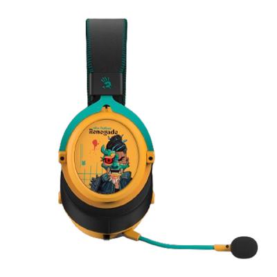 Наушники с микрофоном A4Tech BLOODY SAVAGE IMPACT M595 RENEGADE SUNSET USB YELLOW