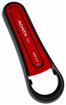 Флеш-накопитель USB 3.0 128GB ADATA S107 (Red, WaterProof, Anti-Shock, Rubber)