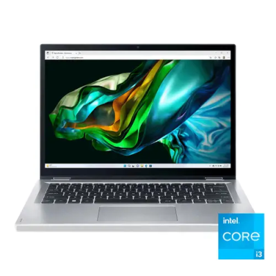 Acer Aspire Spin3 i3-N305 1.8-3.9GHz,8GB,SSD 256GB, 14" WUXGA-X360-IPS TOUCH,RUS,SILVER